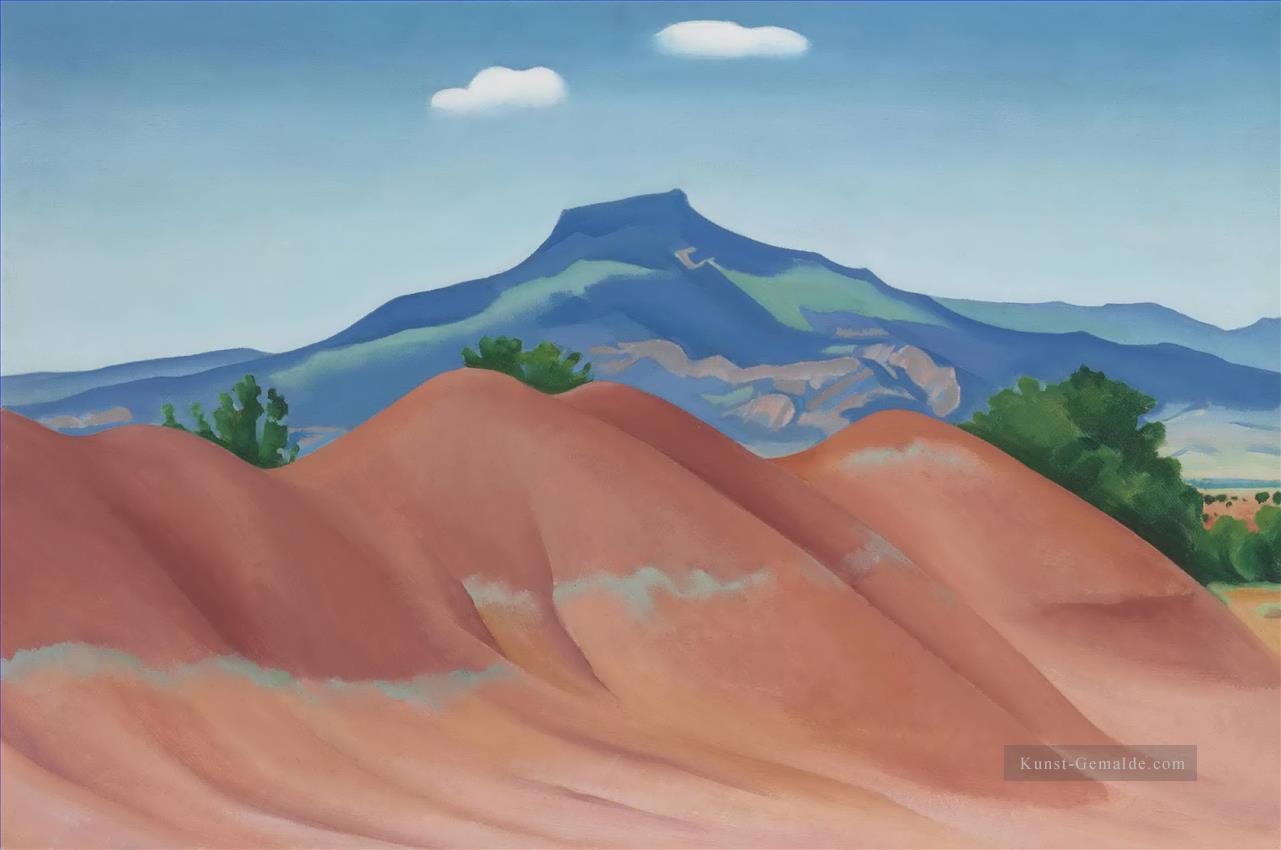 Red Hills mit Pedernal White Clouds Georgia Okeeffe American modernism Precisionism Ölgemälde